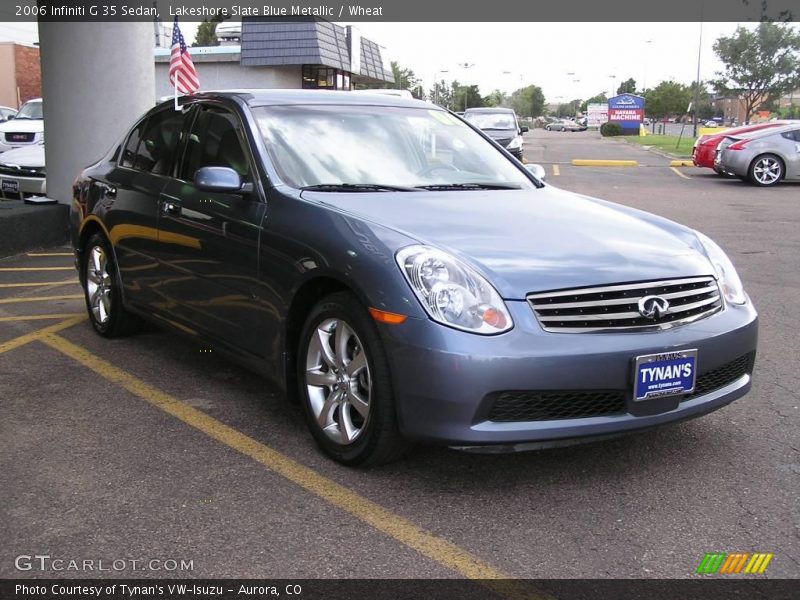 Lakeshore Slate Blue Metallic / Wheat 2006 Infiniti G 35 Sedan