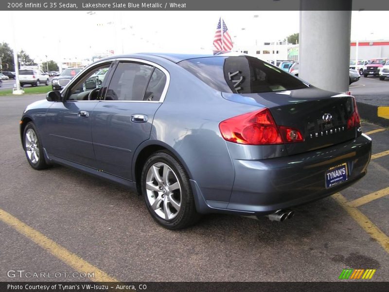 Lakeshore Slate Blue Metallic / Wheat 2006 Infiniti G 35 Sedan