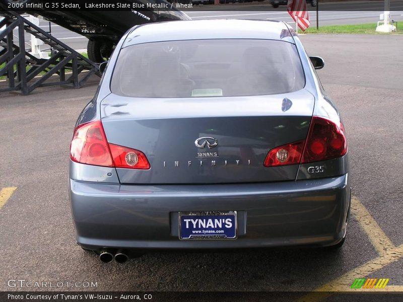 Lakeshore Slate Blue Metallic / Wheat 2006 Infiniti G 35 Sedan