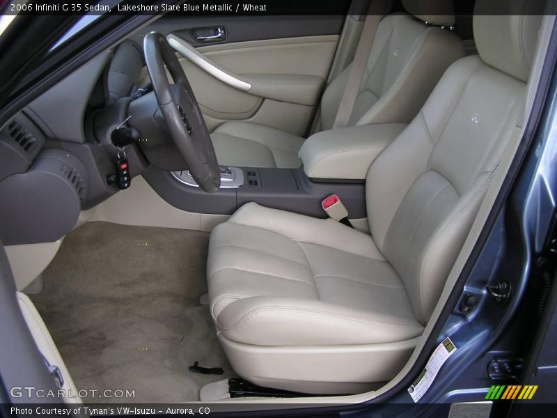 Lakeshore Slate Blue Metallic / Wheat 2006 Infiniti G 35 Sedan