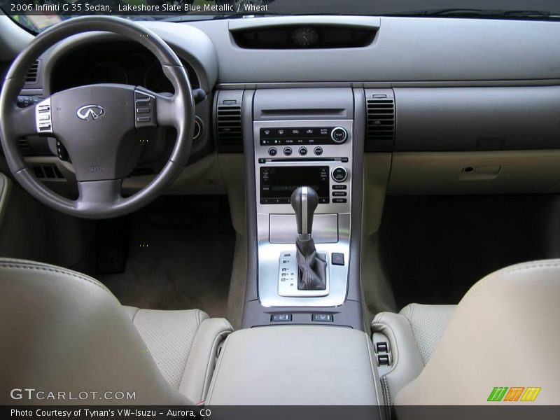Lakeshore Slate Blue Metallic / Wheat 2006 Infiniti G 35 Sedan