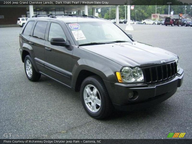 Dark Khaki Pearl / Medium Slate Gray 2006 Jeep Grand Cherokee Laredo