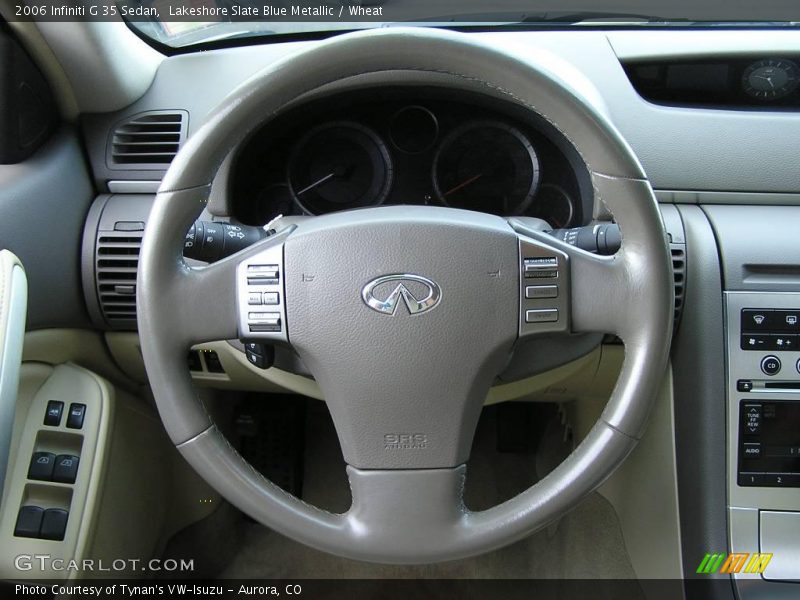 Lakeshore Slate Blue Metallic / Wheat 2006 Infiniti G 35 Sedan