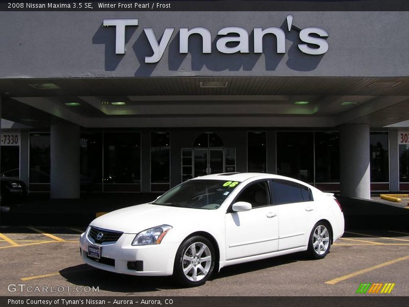 Winter Frost Pearl / Frost 2008 Nissan Maxima 3.5 SE