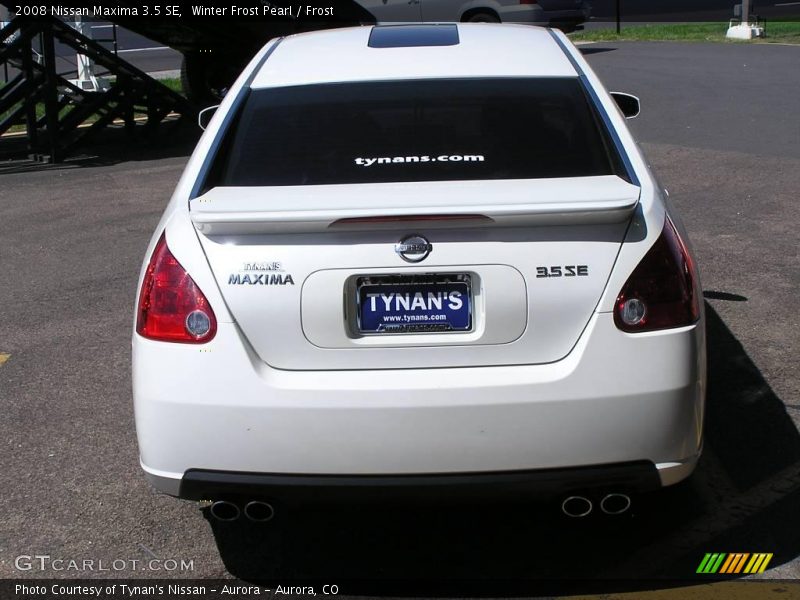 Winter Frost Pearl / Frost 2008 Nissan Maxima 3.5 SE