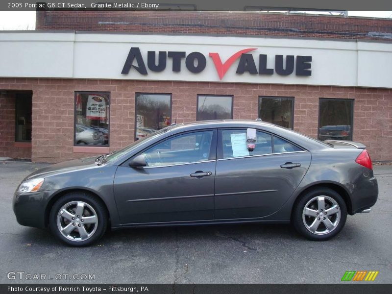 Granite Metallic / Ebony 2005 Pontiac G6 GT Sedan