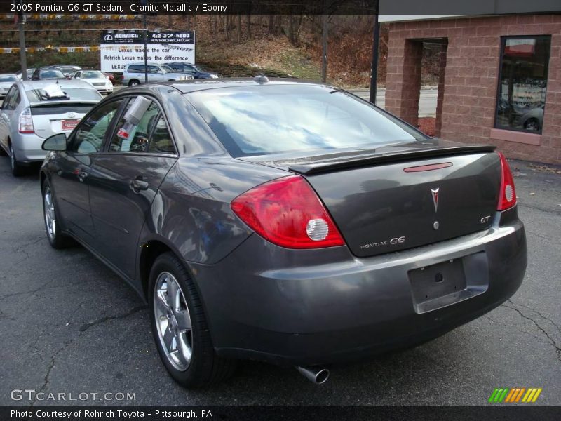 Granite Metallic / Ebony 2005 Pontiac G6 GT Sedan