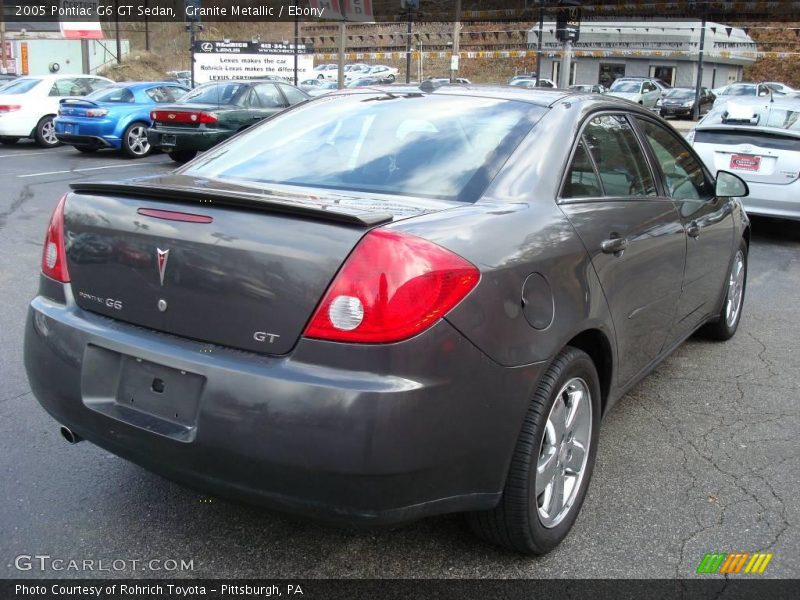Granite Metallic / Ebony 2005 Pontiac G6 GT Sedan
