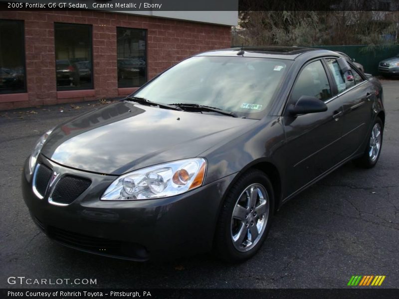 Granite Metallic / Ebony 2005 Pontiac G6 GT Sedan
