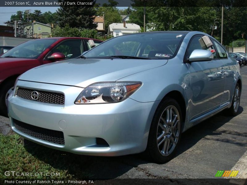 Azure Blue Pearl / Dark Charcoal 2007 Scion tC