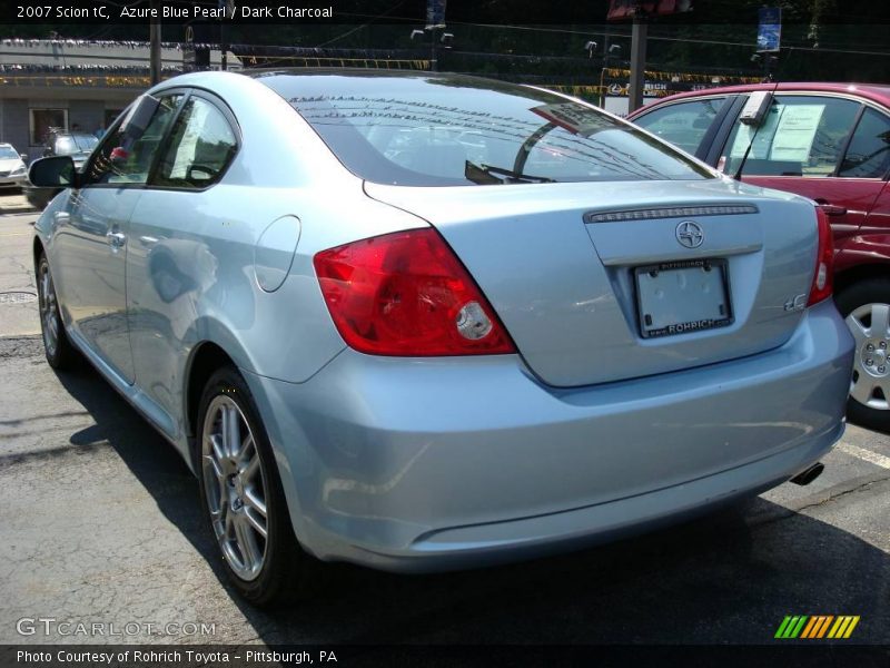 Azure Blue Pearl / Dark Charcoal 2007 Scion tC