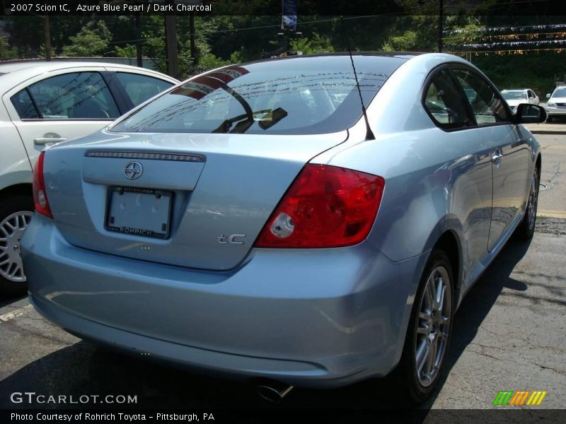 Azure Blue Pearl / Dark Charcoal 2007 Scion tC