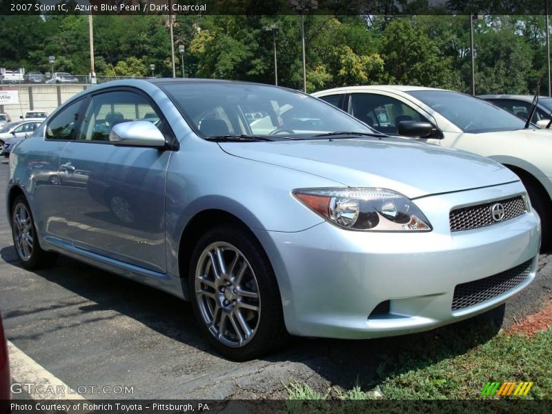 Azure Blue Pearl / Dark Charcoal 2007 Scion tC