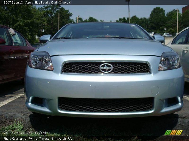 Azure Blue Pearl / Dark Charcoal 2007 Scion tC