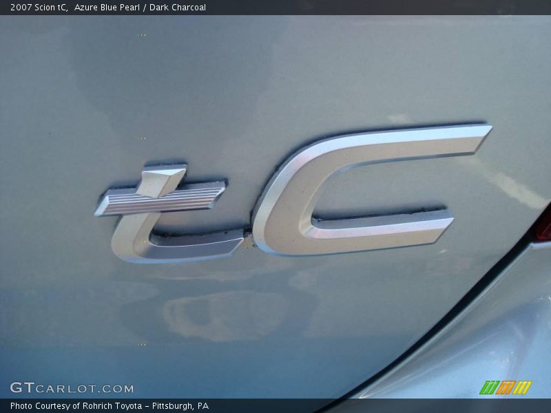 Azure Blue Pearl / Dark Charcoal 2007 Scion tC