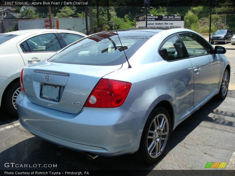 Azure Blue Pearl / Dark Charcoal 2007 Scion tC