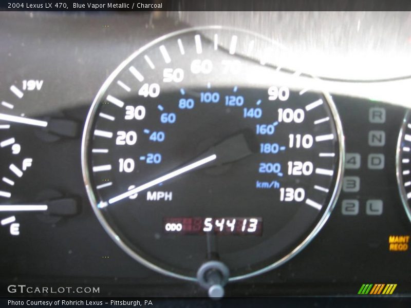 Blue Vapor Metallic / Charcoal 2004 Lexus LX 470