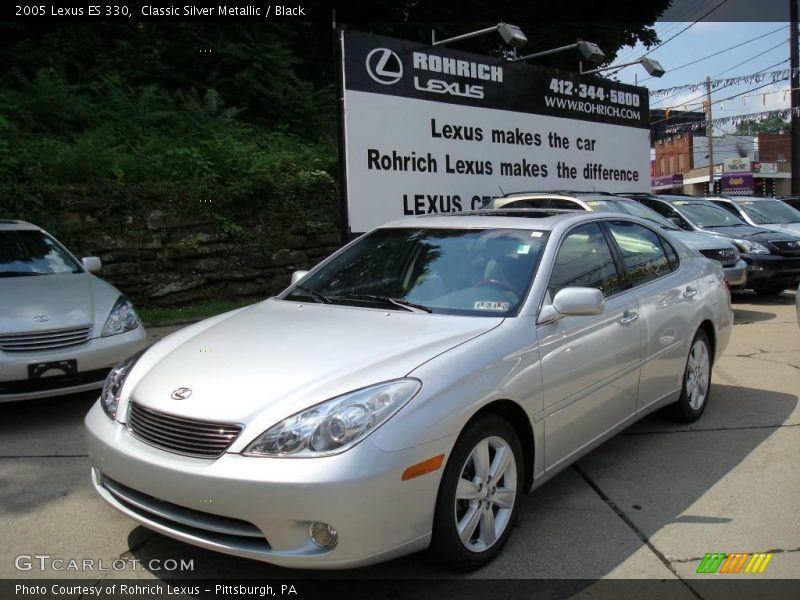 Classic Silver Metallic / Black 2005 Lexus ES 330