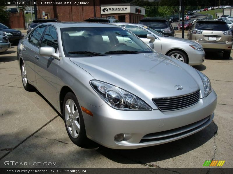 Classic Silver Metallic / Black 2005 Lexus ES 330
