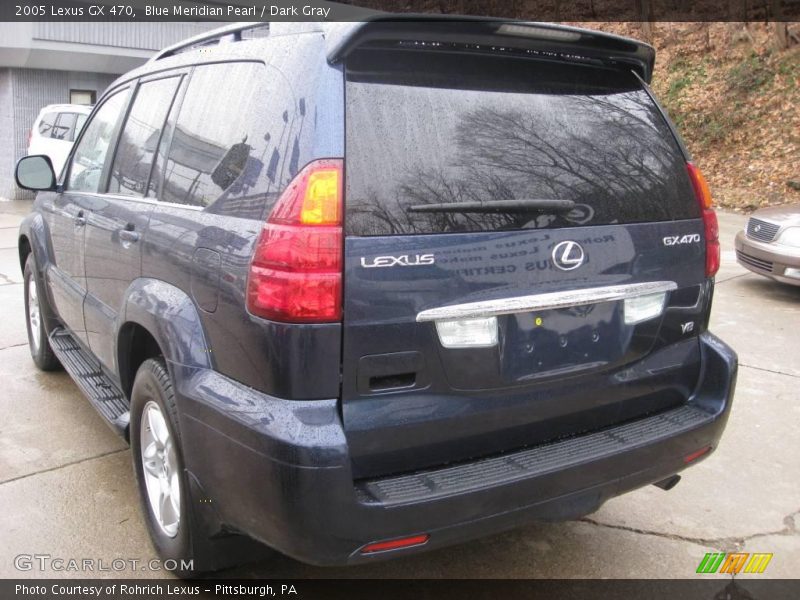 Blue Meridian Pearl / Dark Gray 2005 Lexus GX 470