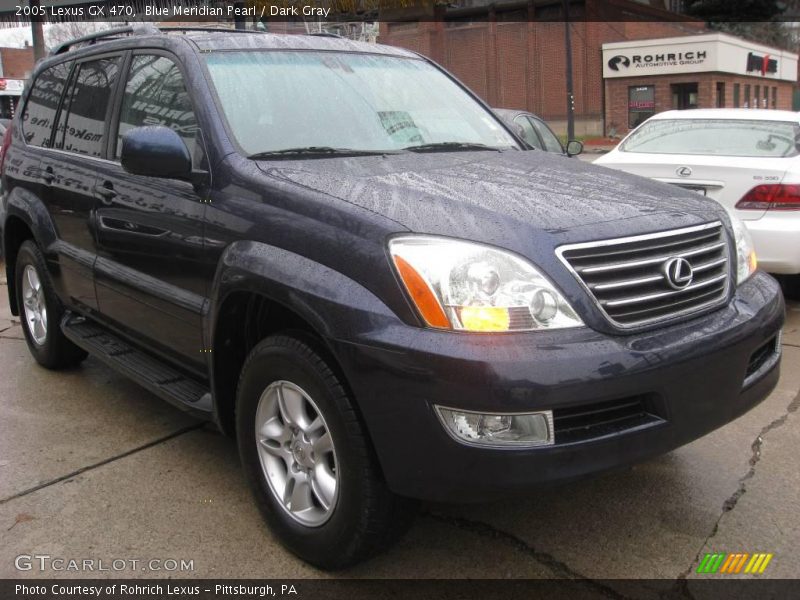 Blue Meridian Pearl / Dark Gray 2005 Lexus GX 470