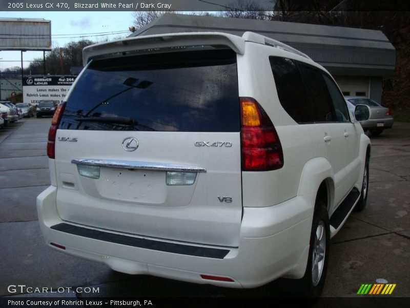 Blizzard White Pearl / Dark Gray 2005 Lexus GX 470