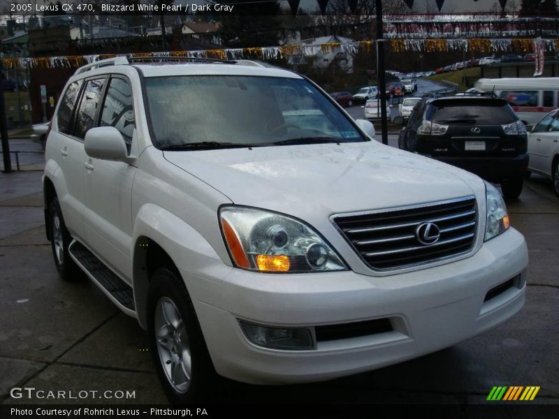 Blizzard White Pearl / Dark Gray 2005 Lexus GX 470