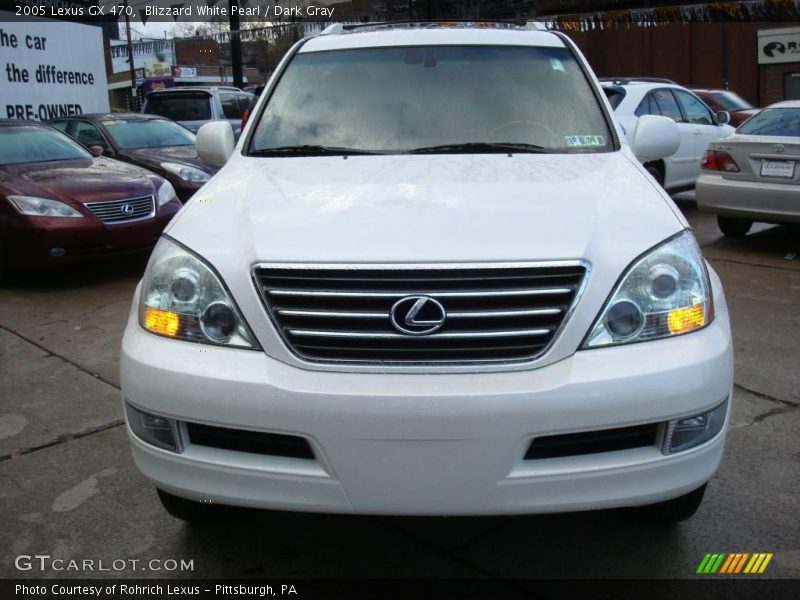 Blizzard White Pearl / Dark Gray 2005 Lexus GX 470