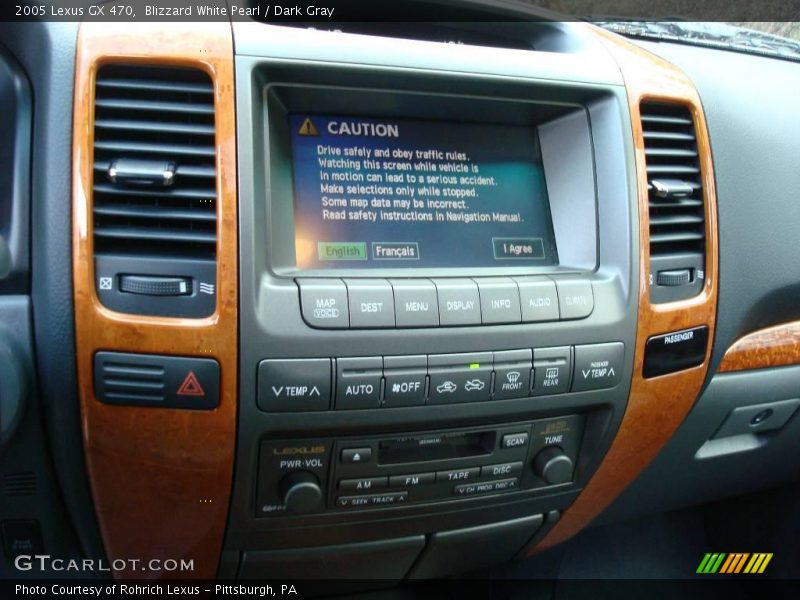 Blizzard White Pearl / Dark Gray 2005 Lexus GX 470