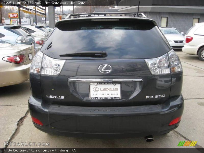 Flint Gray Mica / Light Gray 2005 Lexus RX 330 AWD