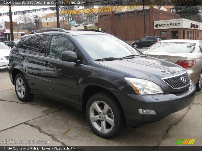 Flint Gray Mica / Light Gray 2005 Lexus RX 330 AWD