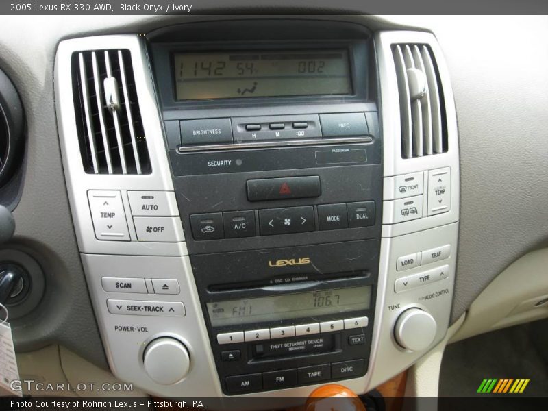 Black Onyx / Ivory 2005 Lexus RX 330 AWD