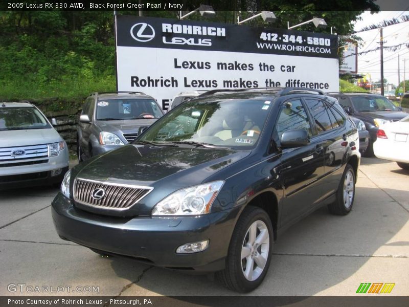 Black Forest Green Pearl / Ivory 2005 Lexus RX 330 AWD