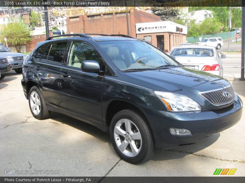 Black Forest Green Pearl / Ivory 2005 Lexus RX 330 AWD