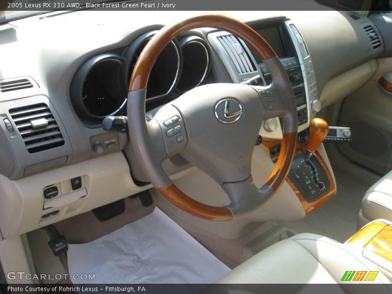 Black Forest Green Pearl / Ivory 2005 Lexus RX 330 AWD