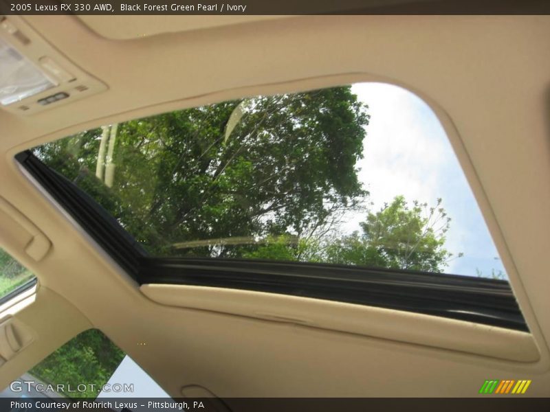 Black Forest Green Pearl / Ivory 2005 Lexus RX 330 AWD