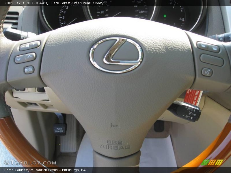Black Forest Green Pearl / Ivory 2005 Lexus RX 330 AWD