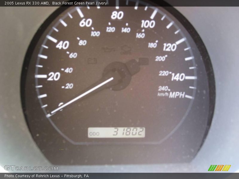 Black Forest Green Pearl / Ivory 2005 Lexus RX 330 AWD
