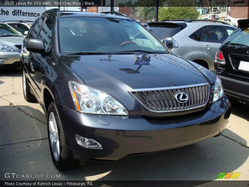 Flint Gray Mica / Black 2005 Lexus RX 330 AWD