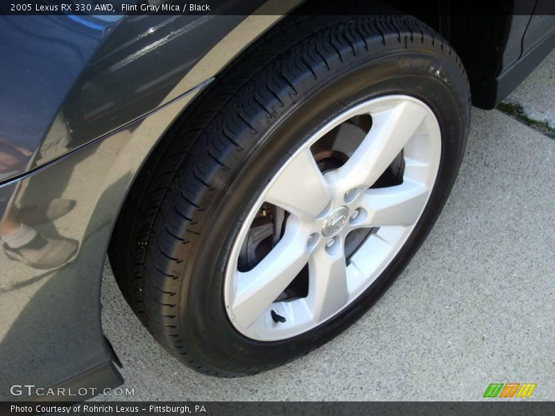Flint Gray Mica / Black 2005 Lexus RX 330 AWD