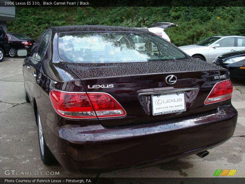 Black Garnet Pearl / Black 2006 Lexus ES 330