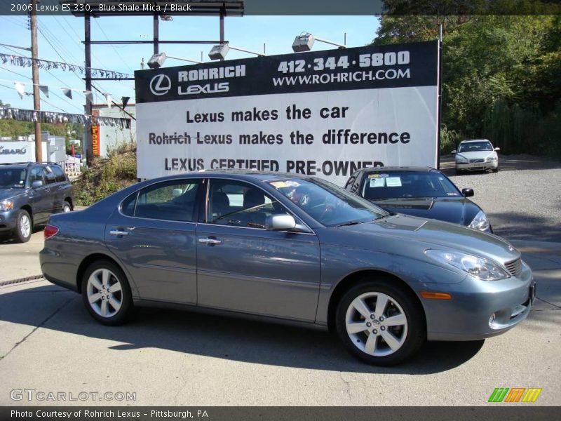 Blue Shale Mica / Black 2006 Lexus ES 330
