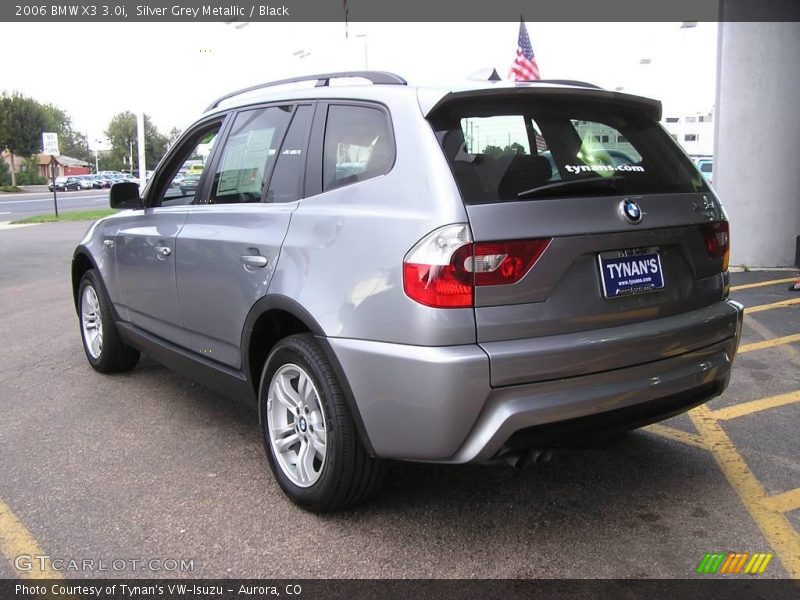 Silver Grey Metallic / Black 2006 BMW X3 3.0i