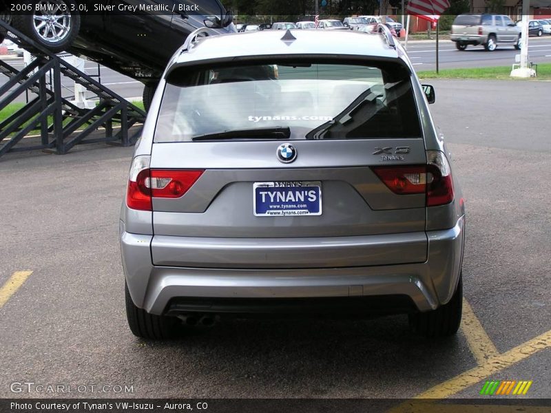Silver Grey Metallic / Black 2006 BMW X3 3.0i
