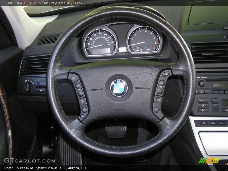 Silver Grey Metallic / Black 2006 BMW X3 3.0i