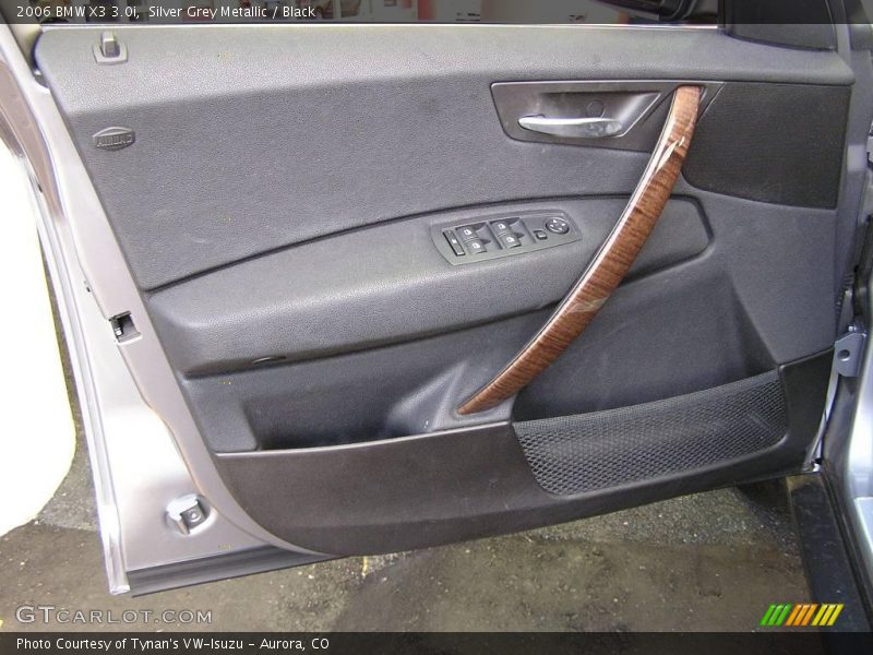 Silver Grey Metallic / Black 2006 BMW X3 3.0i