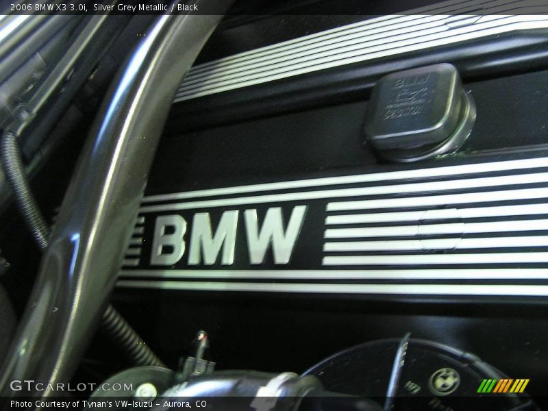 Silver Grey Metallic / Black 2006 BMW X3 3.0i