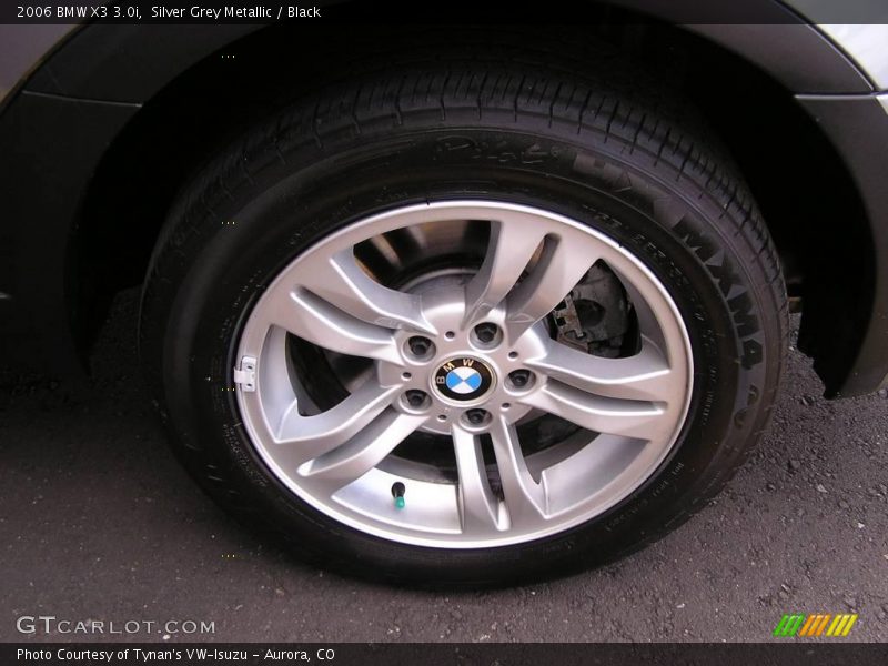 Silver Grey Metallic / Black 2006 BMW X3 3.0i