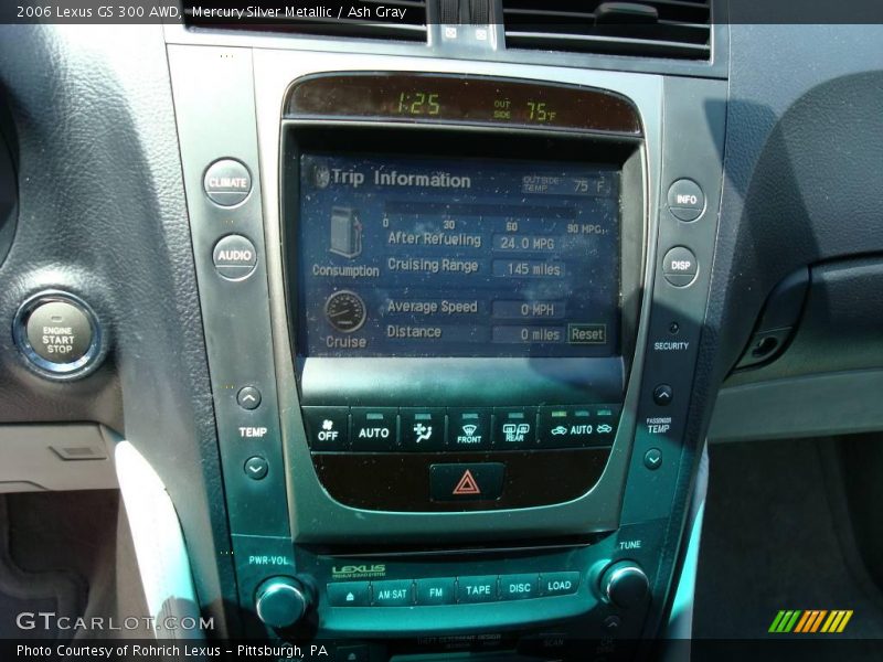 Mercury Silver Metallic / Ash Gray 2006 Lexus GS 300 AWD