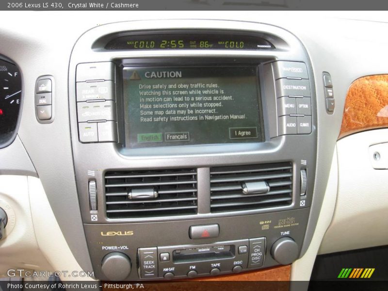 Crystal White / Cashmere 2006 Lexus LS 430